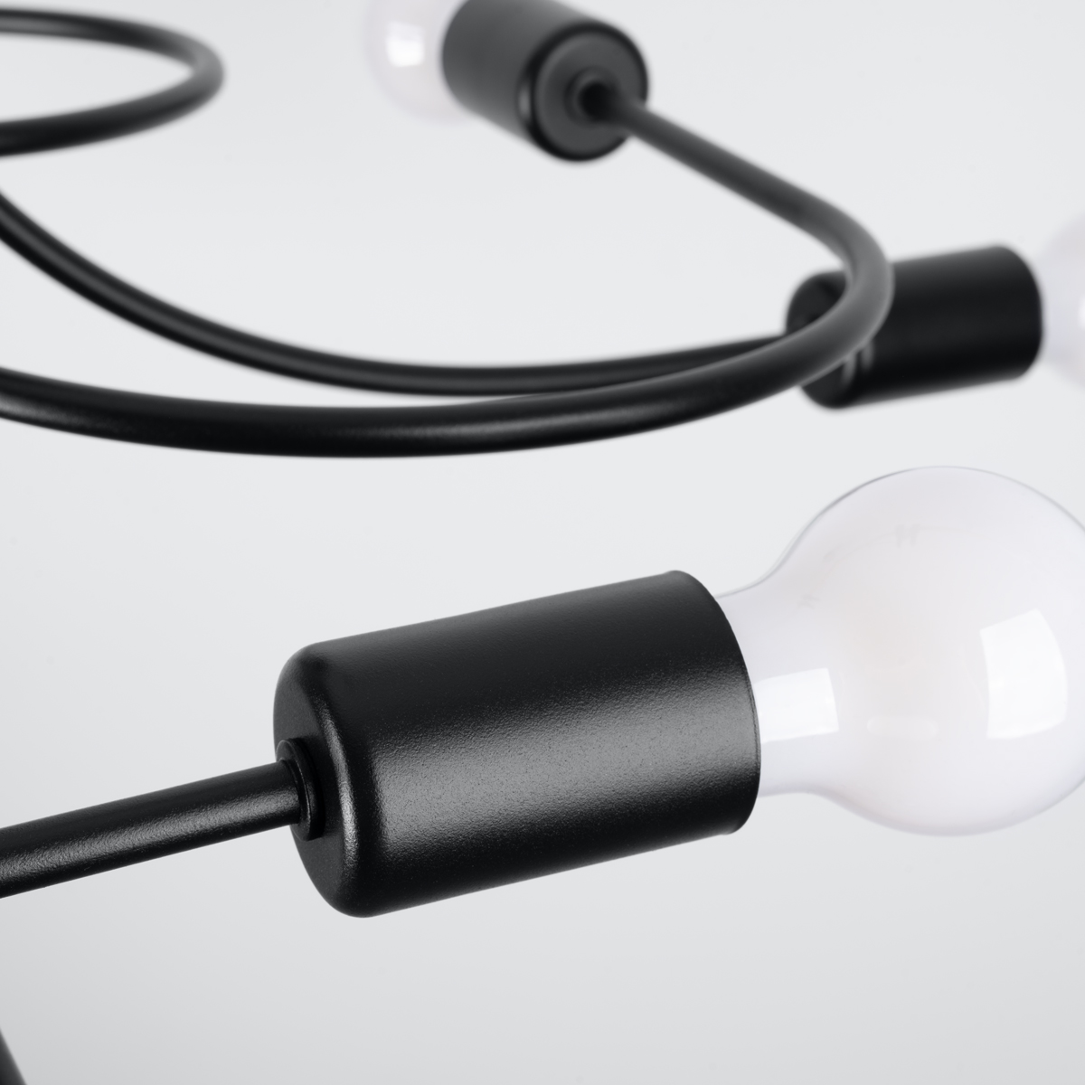 Żyrandol LEVAR 8 czarny SL.1457 - Sollux - obrazek 4