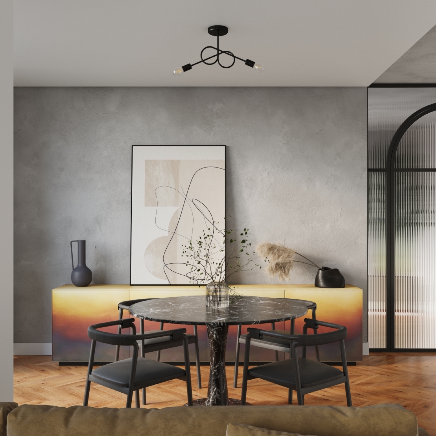 Żyrandol LOOP 2 czarny SL.1472 - Sollux - obrazek 11