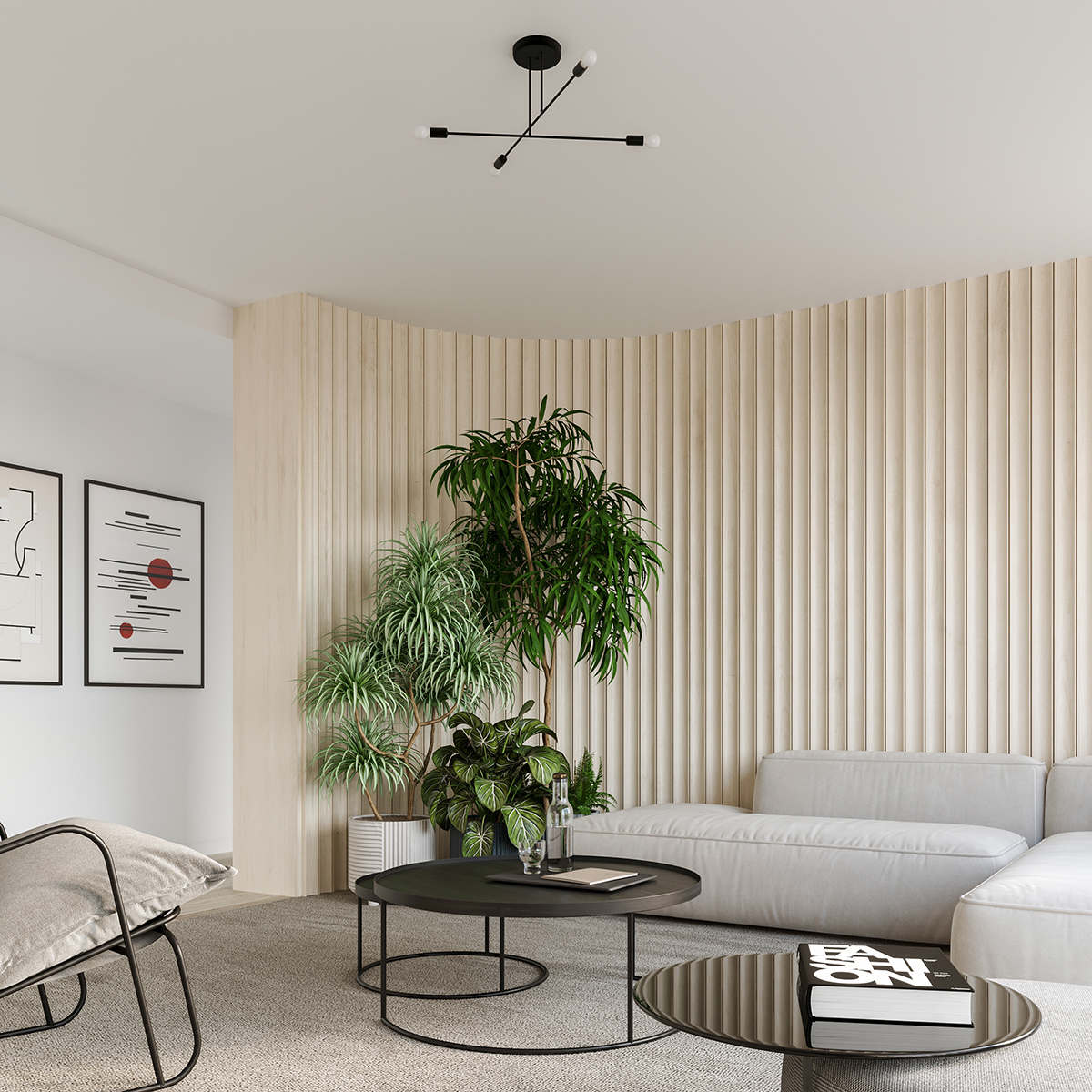 Żyrandol NORAH 4 czarny SL.1451 - Sollux - obrazek 6