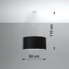 Żyrandol OTTO 50 czarny SL.0744 - Sollux - obrazek 4