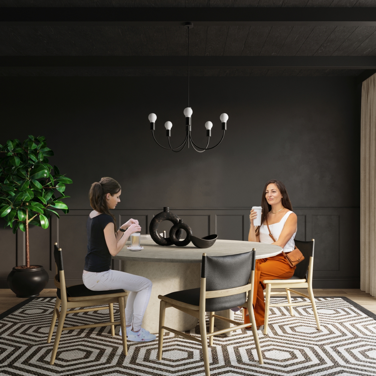 Żyrandol PICCOLO 5 czarny SL.0855 - Sollux - obrazek 7