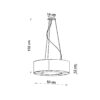 Żyrandol SATURNO SLIM 50 czarny SL.0750 - Sollux - obrazek 4