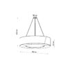 Żyrandol SATURNO SLIM 90 biały SL.0797 - Sollux - obrazek 4