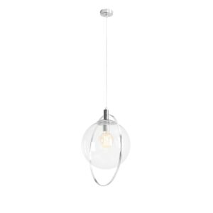 Lampa Wisząca Aura Chrome Transparent 1065G4 - Aldex