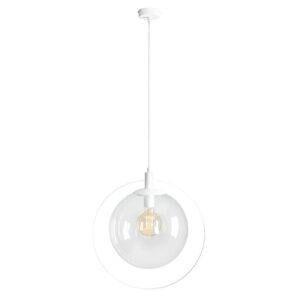 Lampa Wisząca Aura White Transparent 1065G - Aldex