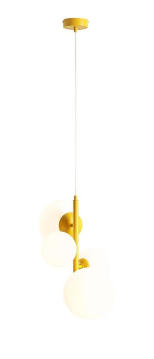 Lampa Wisząca Bloom 4 Mustard 1091L14 - Aldex