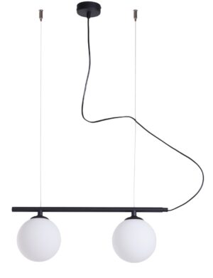Lampa Wiszącą Beryl Glass 2 Black 1006H1 - Aldex