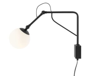 Kinkiet Soho Glass Mały Black 1105C1_M - Aldex
