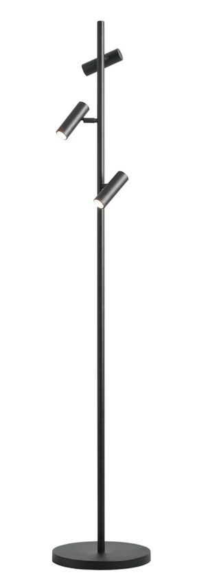 Lampa Stojąca Trevo All Black 1104A1 - Aldex