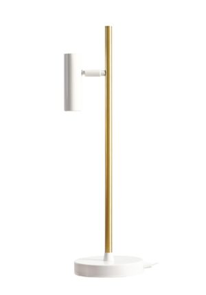 Lampka Biurkowa Trevo White Brass 1097B40 - Aldex