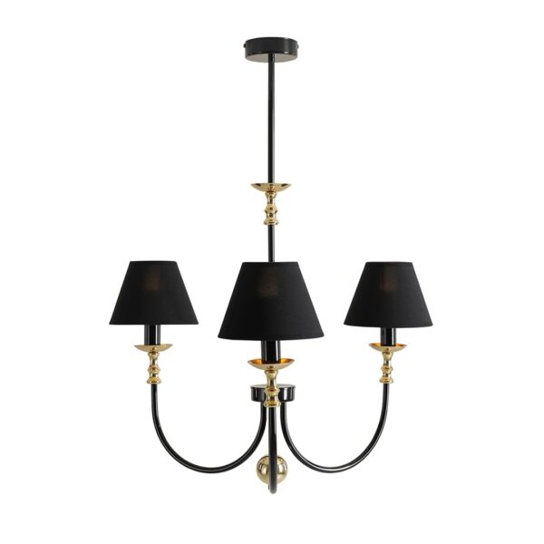 Żyrandol Roma 3 Black 1118E_1 - Aldex
