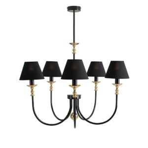 Żyrandol Roma 5 Black 1118F1 - Aldex