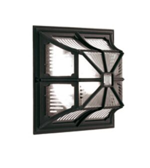 Plafon zewnętrzny Chapel CP12 BLK klasyczna oprawa w kolorze czarnym - Elstead Lighting