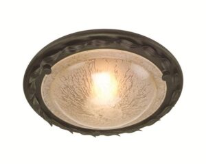 Plafon Olivia OV-F-BLK-GOLD czarno-złota oprawa w rustykalnym stylu - Elstead Lighting