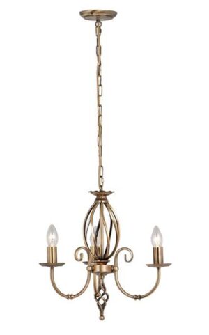 Lampa wisząca Artisan ART3 AB klasyczna oprawa w kolorze antycznego mosiądzu - Elstead Lighting
