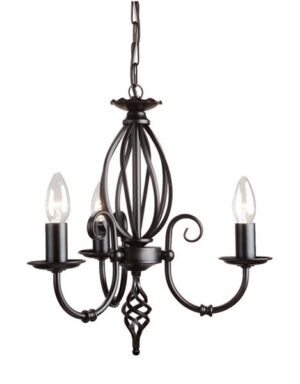Lampa wisząca Artisan ART3 BLK klasyczna oprawa w kolorze czarnym - Elstead Lighting