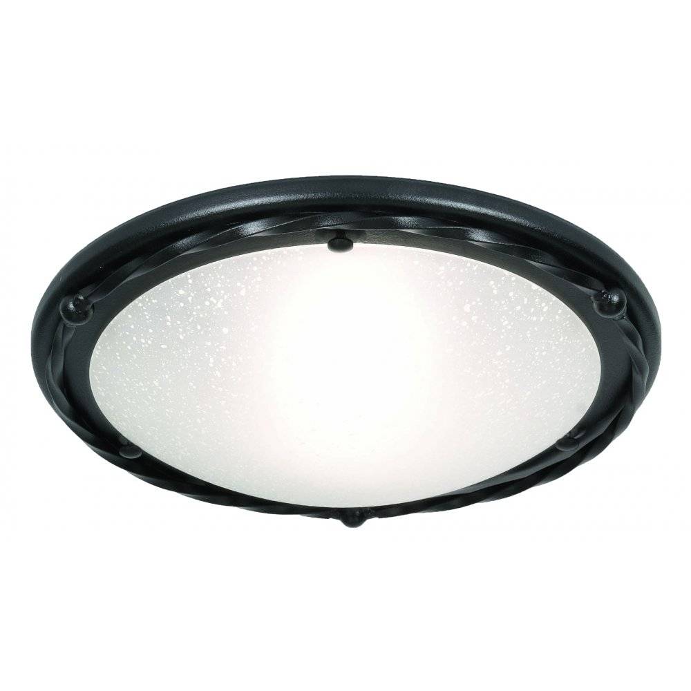 Plafon Pembroke PB-F-B-BLACK czarna oprawa w klasycznym stylu - Elstead Lighting