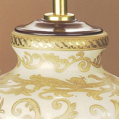 Lampa stołowa Gold Thistle klasyczna oprawa ze złotym zdobieniem - Elstead Lighting - obrazek 2