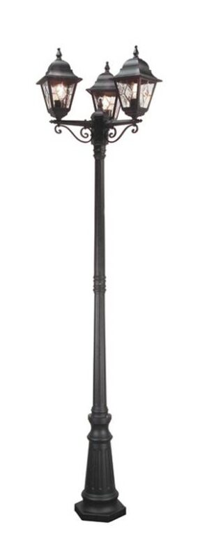 Zewnętrzna lampa stojąca NORFOLK NR8-BLK oprawa w kolorze czarnym - Elstead Lighting