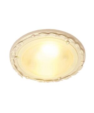 Plafon Olivia OV-F-IV-GOLD rustykalna oprawa w kolorze kości słoniowej - Elstead Lighting