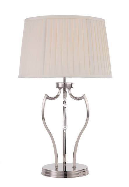 Lampa stołowa Pimlico PM/TL PN klasyczna oprawa w kolorze polerowanego niklu - Elstead Lighting