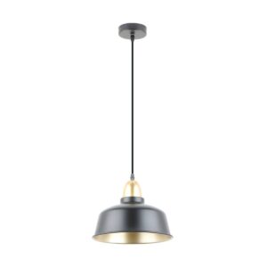 Lampa wisząca MENSA A8063-BK dekoracyjna lampa w czarno-złotym kolorze Zuma Line
