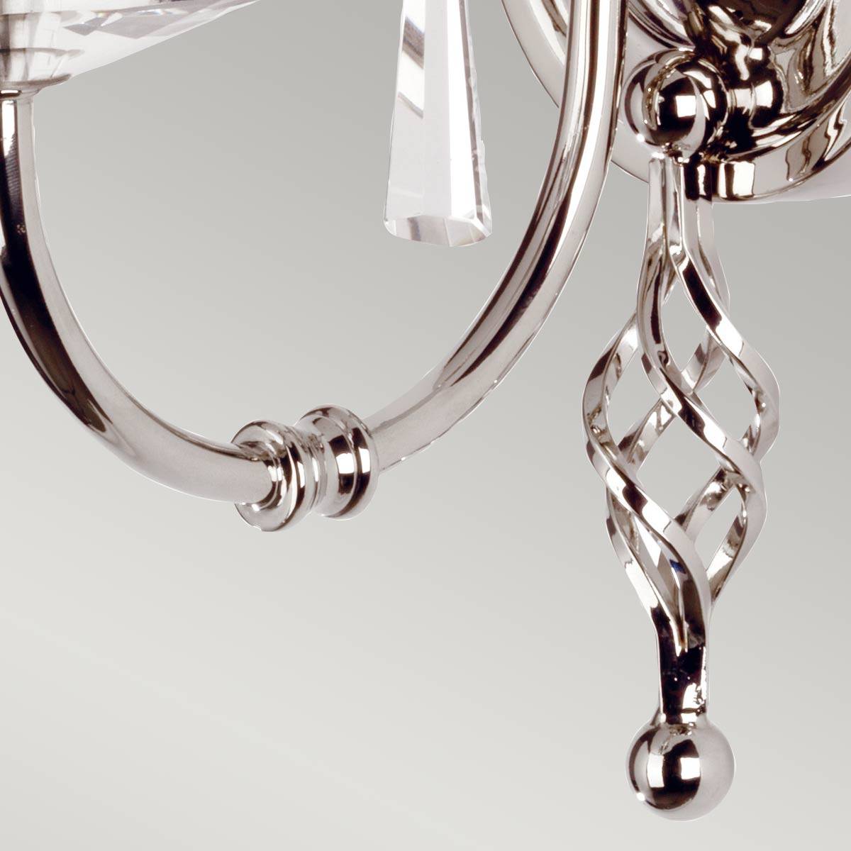 Kinkiet AEGEAN AG1-POL-NICKEL oprawa w kolorze polerowanego niklu - Elstead Lighting - obrazek 3