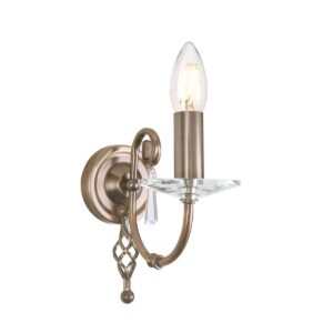 Kinkiet AEGEAN AG1-AGED-BRASS oprawa w kolorze posatarzanego mosiądzu - Elstead Lighting