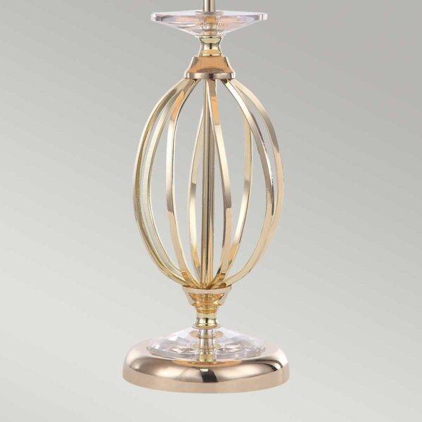 Lampa stołowa AEGEAN AG-TL-POL-BRASS oprawa w kolorze polerowanego mosiądzu z abażurem w kolorze kości słoniowej - Elstead Lighting - obrazek 3