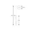 Lampa wisząca ARCTURUS P0574-05E-F7AA oprawa w kolorze złotym - Zuma Line - obrazek 4