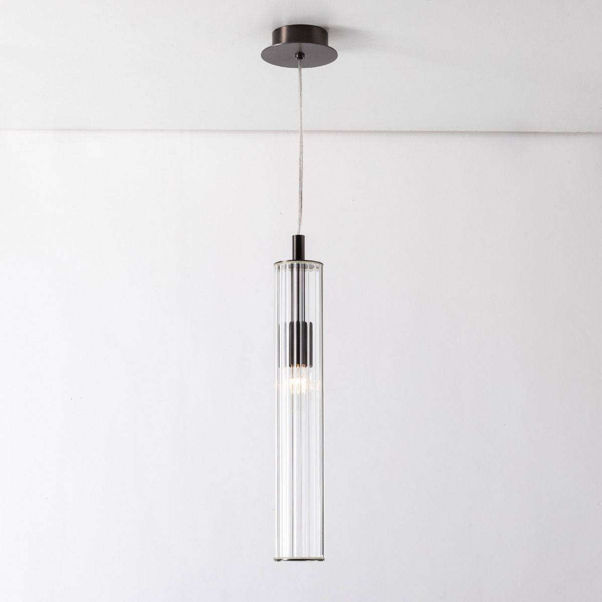 Lampa wisząca ARIA 1226 oprawa w kolorze szczotkowanego tytanu - Zuma Line - obrazek 5