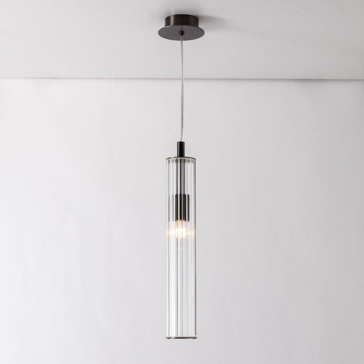 Lampa wisząca ARIA 1226 oprawa w kolorze szczotkowanego tytanu - Zuma Line - obrazek 6