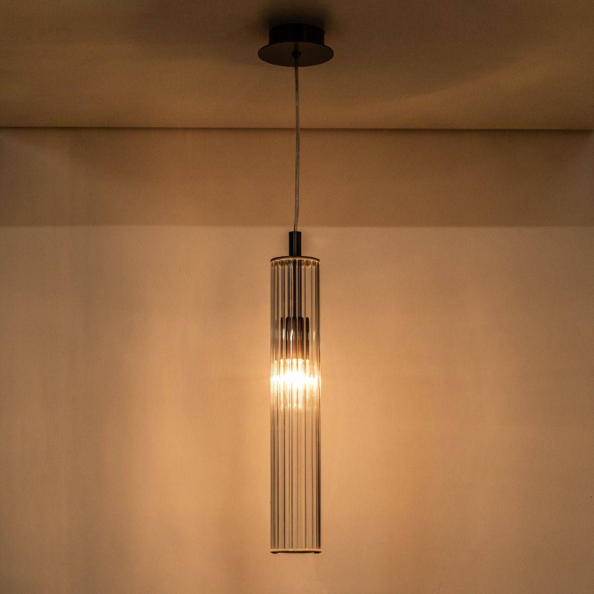 Lampa wisząca ARIA 1226 oprawa w kolorze szczotkowanego tytanu - Zuma Line - obrazek 8