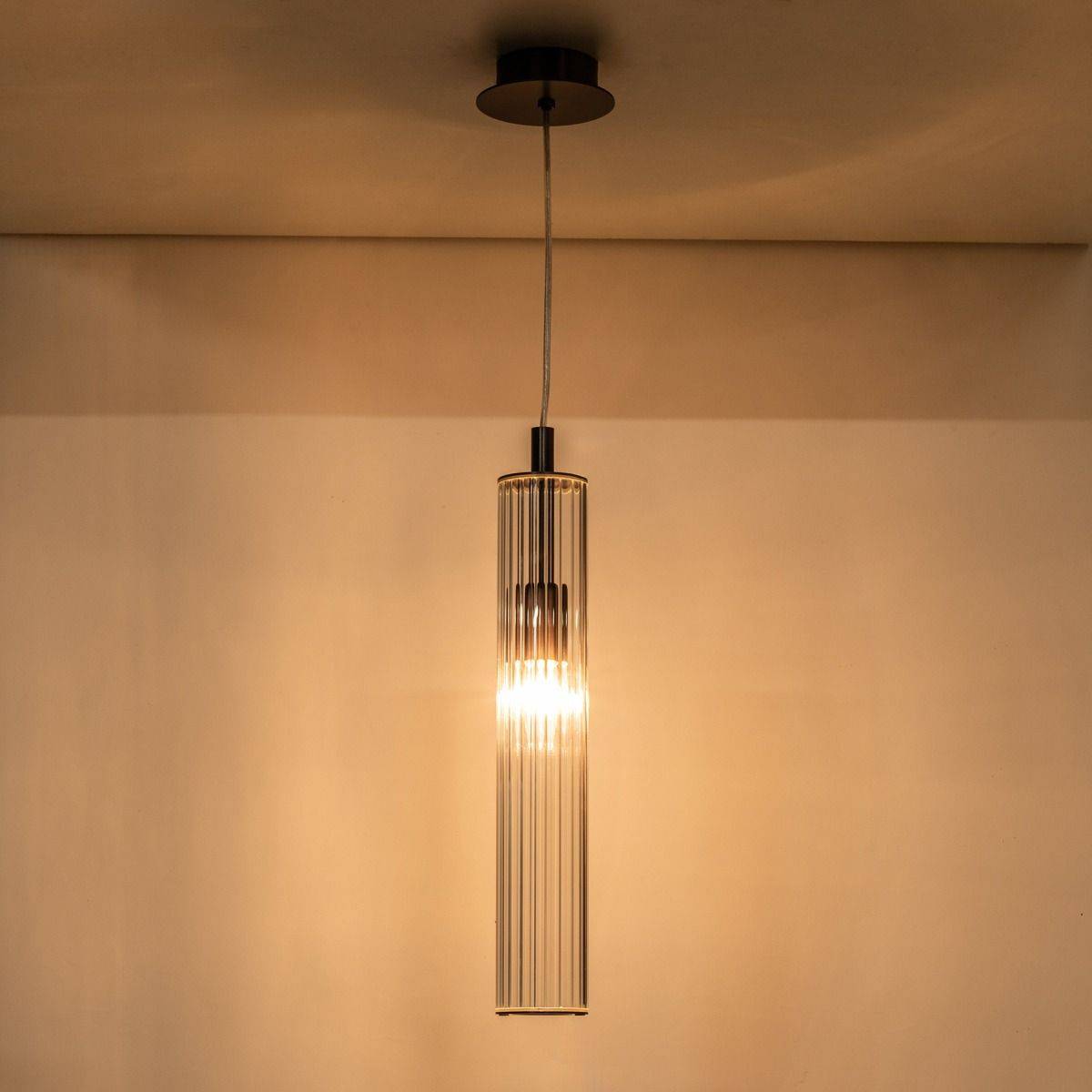 Lampa wisząca ARIA 1226 oprawa w kolorze szczotkowanego tytanu - Zuma Line - obrazek 9