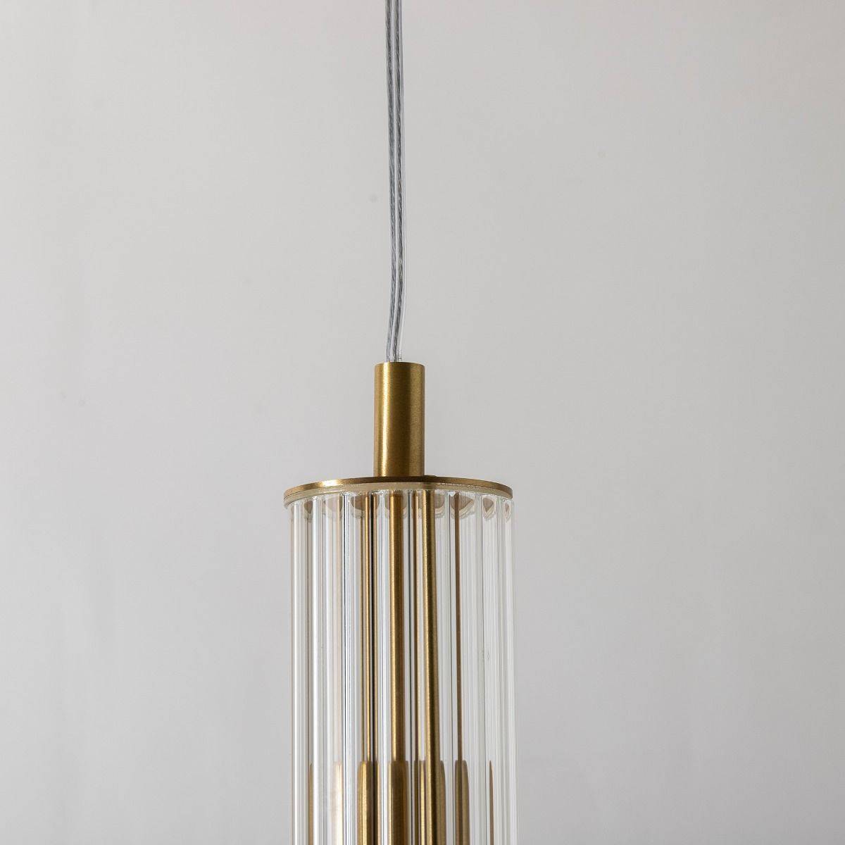 Lampa wisząca ARIA 1220 oprawa w kolorze szczotkowanego mosiądzu - Zuma Line - obrazek 9