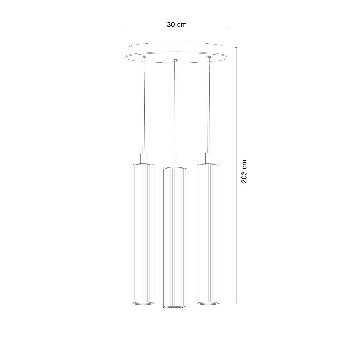 Lampa wisząca ARIA 1227 oprawa w kolorze szczotkowanego tytanu - Zuma Line - obrazek 7