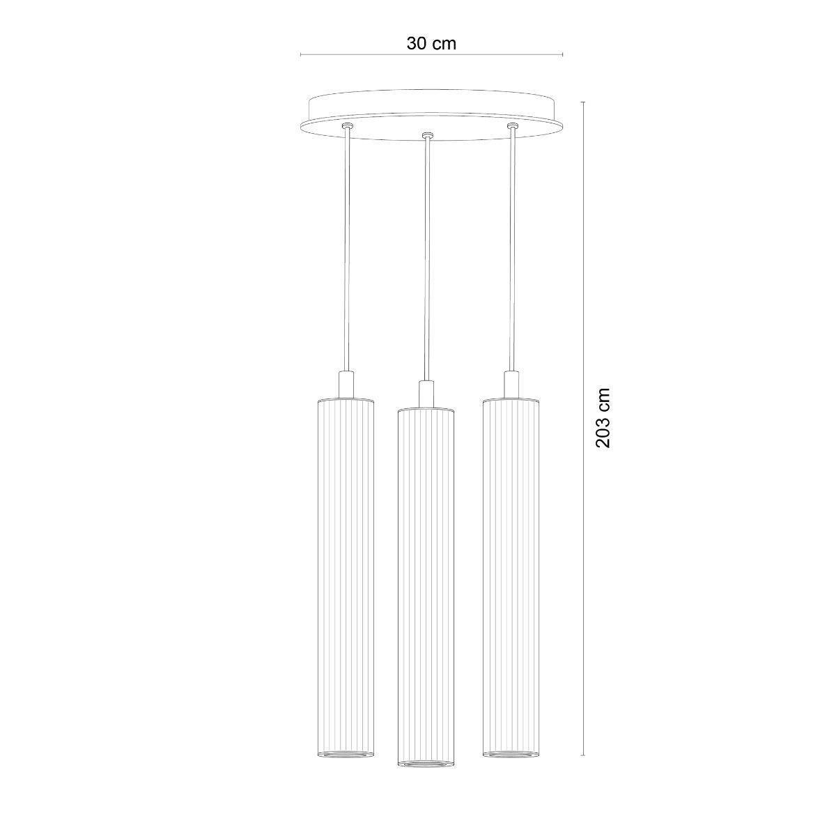 Lampa wisząca ARIA 1221 oprawa w kolorze szczotkowanego mosiądzu - Zuma Line - obrazek 12