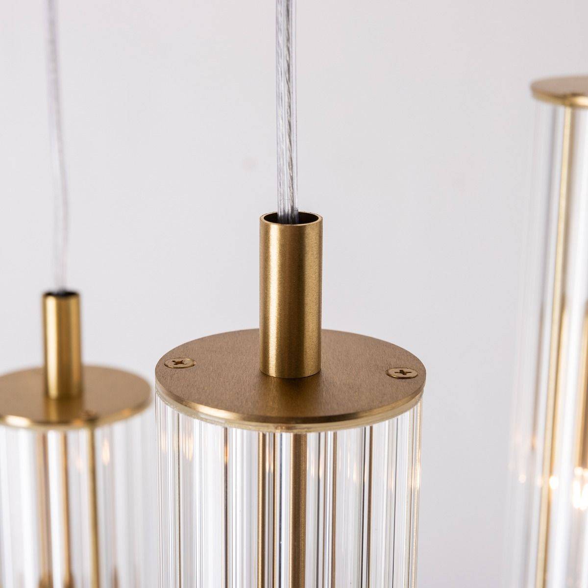 Lampa wisząca ARIA 1221 oprawa w kolorze szczotkowanego mosiądzu - Zuma Line - obrazek 6