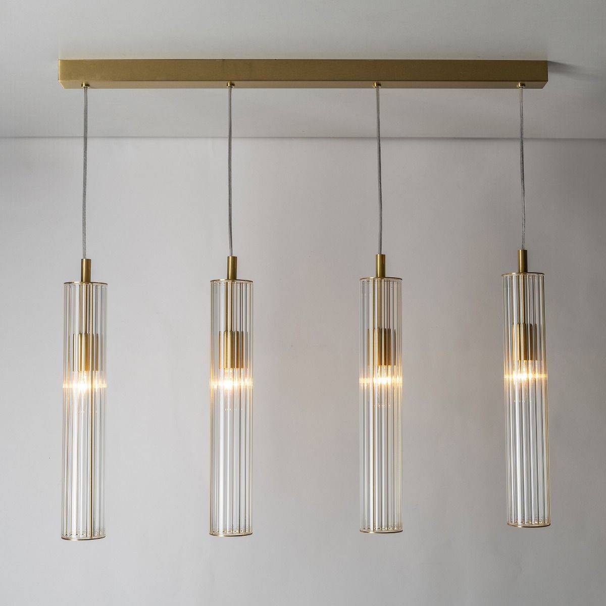 Lampa wisząca ARIA 1222 oprawa w kolorze szczotkowanego mosiądzu - Zuma Line - obrazek 3