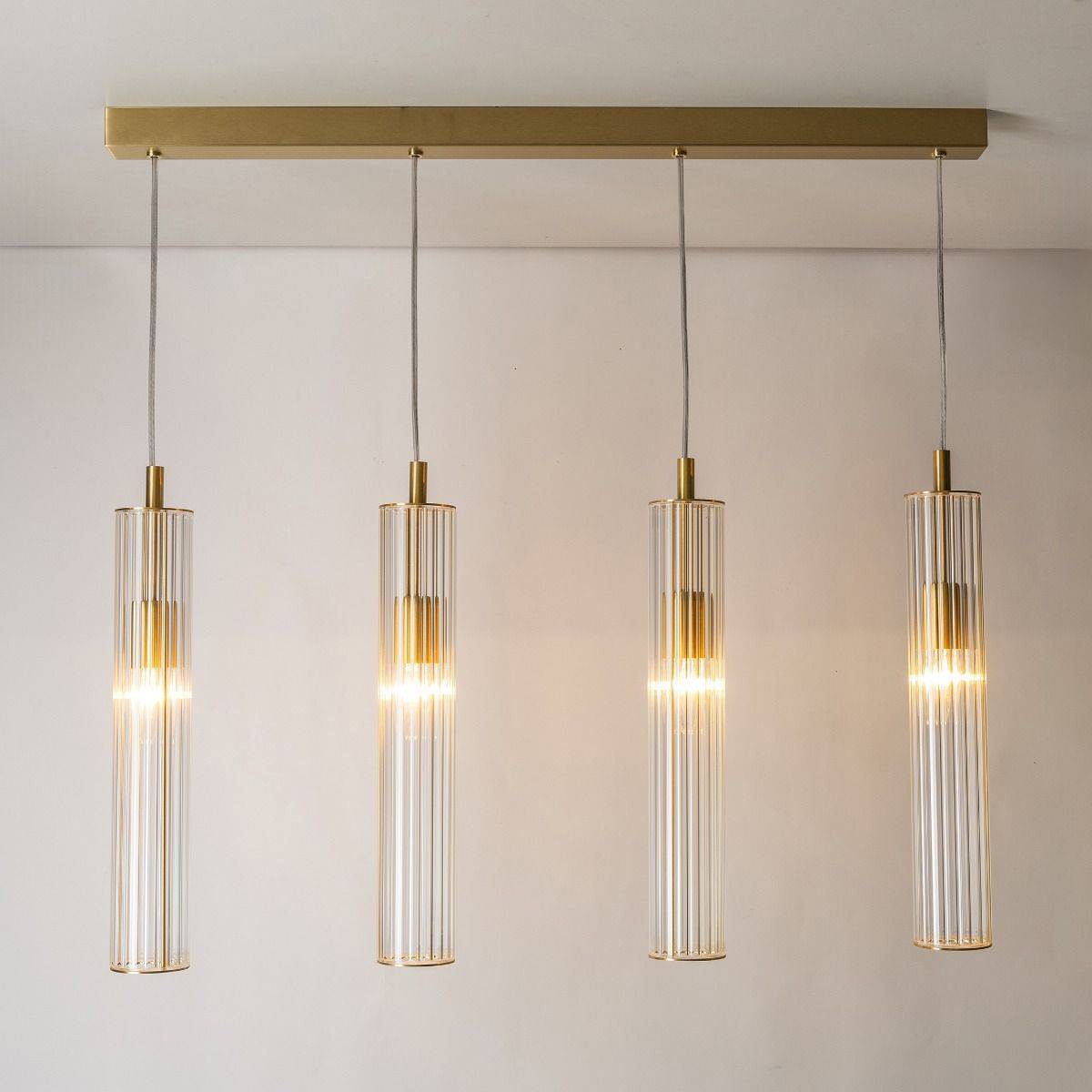 Lampa wisząca ARIA 1222 oprawa w kolorze szczotkowanego mosiądzu - Zuma Line - obrazek 4