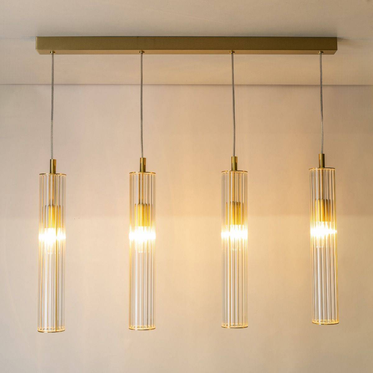 Lampa wisząca ARIA 1222 oprawa w kolorze szczotkowanego mosiądzu - Zuma Line - obrazek 6