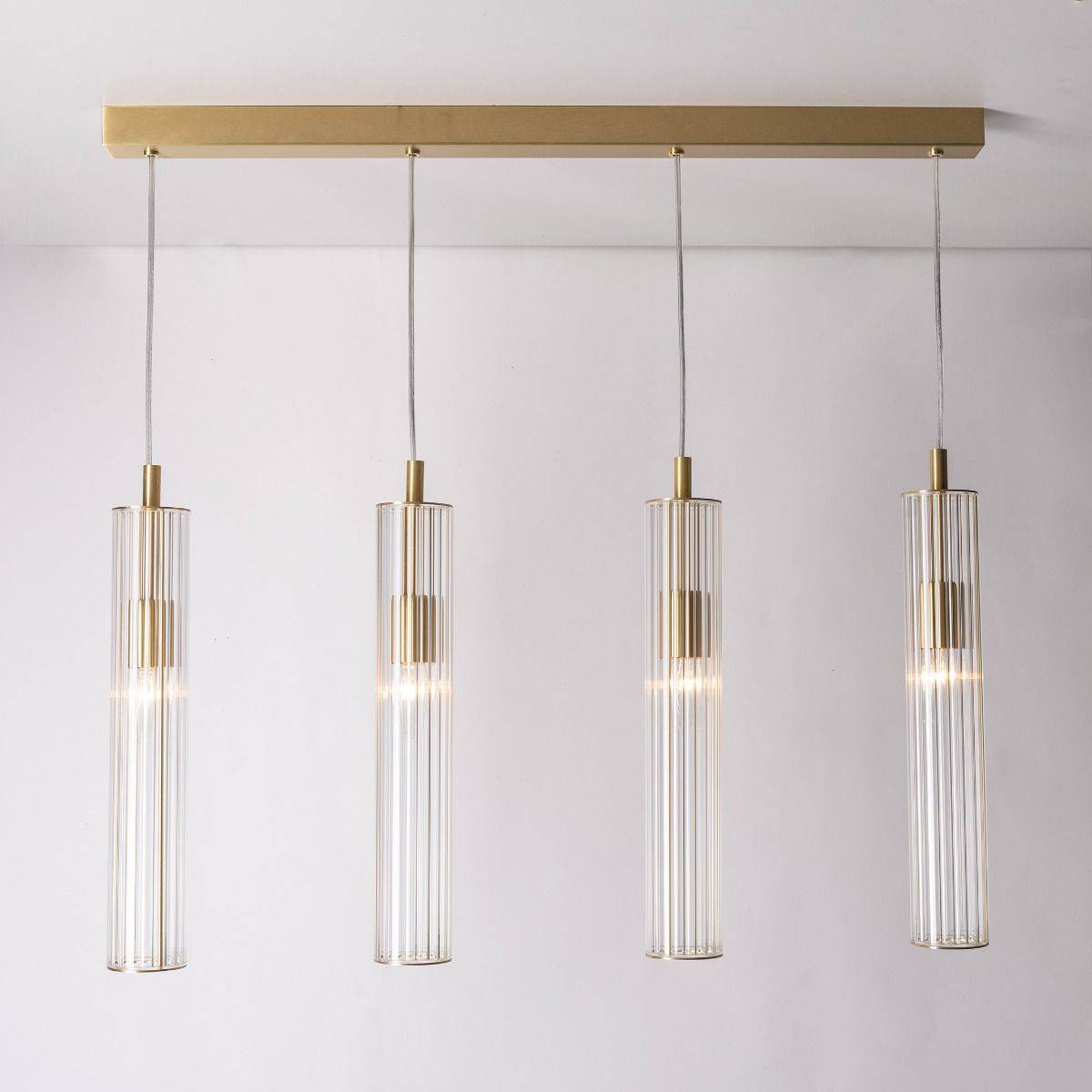 Lampa wisząca ARIA 1222 oprawa w kolorze szczotkowanego mosiądzu - Zuma Line - obrazek 2