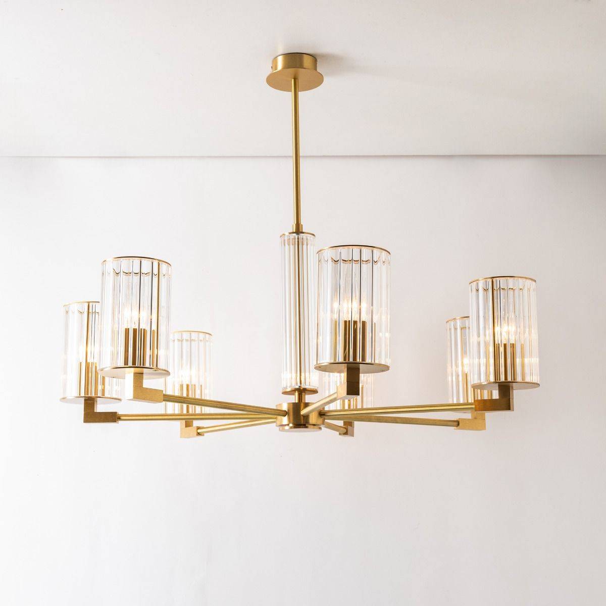 Lampa wisząca ARIA 1223 oprawa w kolorze szczotkowanego mosiądzu - Zuma Line - obrazek 4