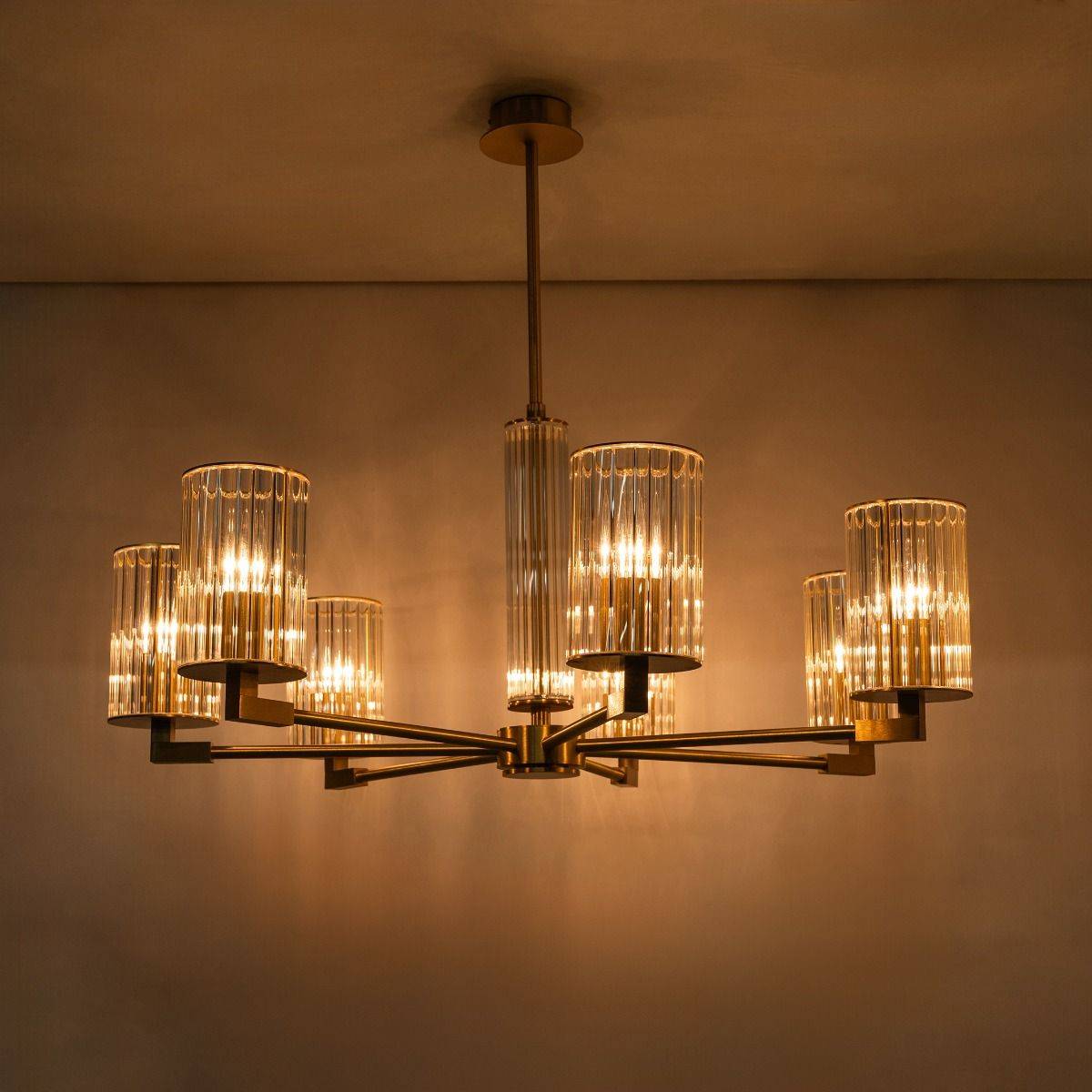 Lampa wisząca ARIA 1223 oprawa w kolorze szczotkowanego mosiądzu - Zuma Line - obrazek 8