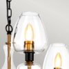 Lampa wisząca ARMAND DL-ARMAND3-AB oprawa w kolorze czerni i postarzanego mosiądzu - Elstead Lighting - obrazek 3