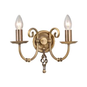 Kinkiet ARTISAN ART2-AGD-BRASS oprawa w kolorze postarzanego mosiądzu - Elstead Lighting