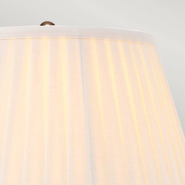 Lampa stołowa ARTISAN ART-TL-AGD-BRASS oprawa w kolorze postarzanego mosiądzu z abażurem w kolorze kości słoniowej - Elstead Lighting - obrazek 2