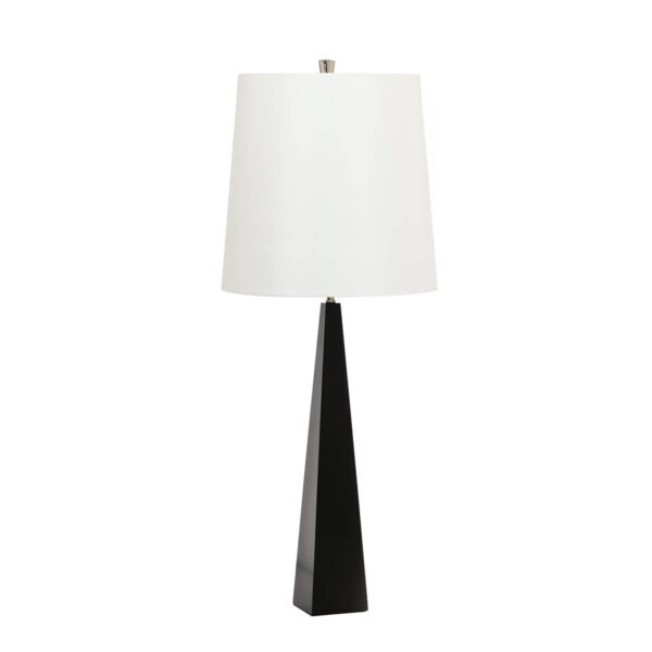 Lampa stołowa ASCENT ASCENT-TL-BLK-W oprawa w kolorze czarnym z białym abażurem - Elstead Lighting