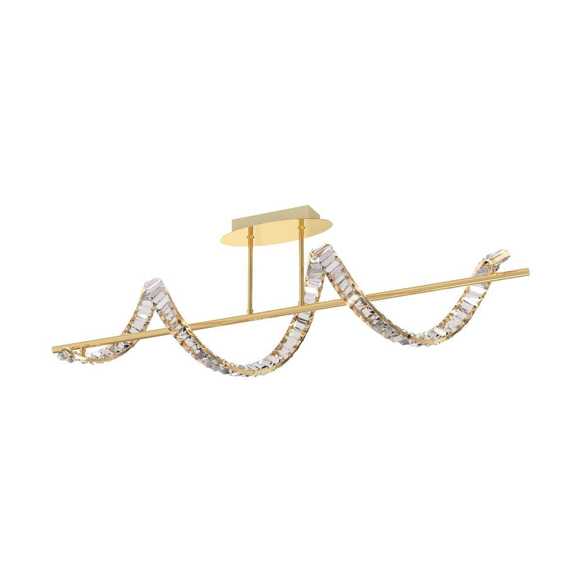 Lampa sufitowa ATHESA MX3170-1-3GT oprawa w kolorze złotym - Zuma Line - obrazek 2