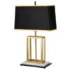 Lampa stołowa ATLAS ATLAS-TL oprawa w kolorze szczotkowanego mosiądzu z czarnym abażurem - Elstead Lighting - obrazek 2